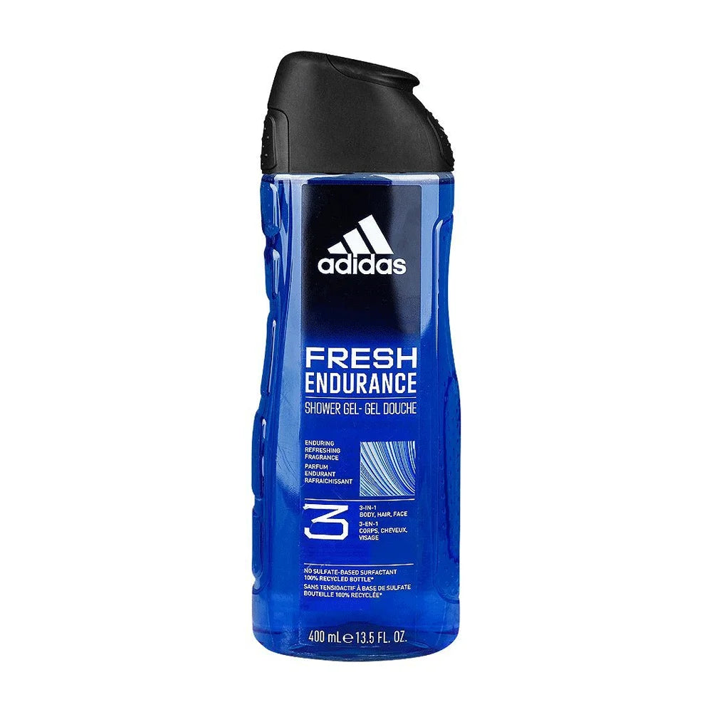 ADIDAS SHOWER GEL 3 IN 1 BODY/HAIR/FACE FRESH ENDURANCE 400 ML