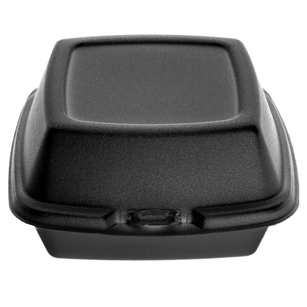 5.5*5.5*1 COMP FOAM HINGED FOOD CONTAINER BLACK