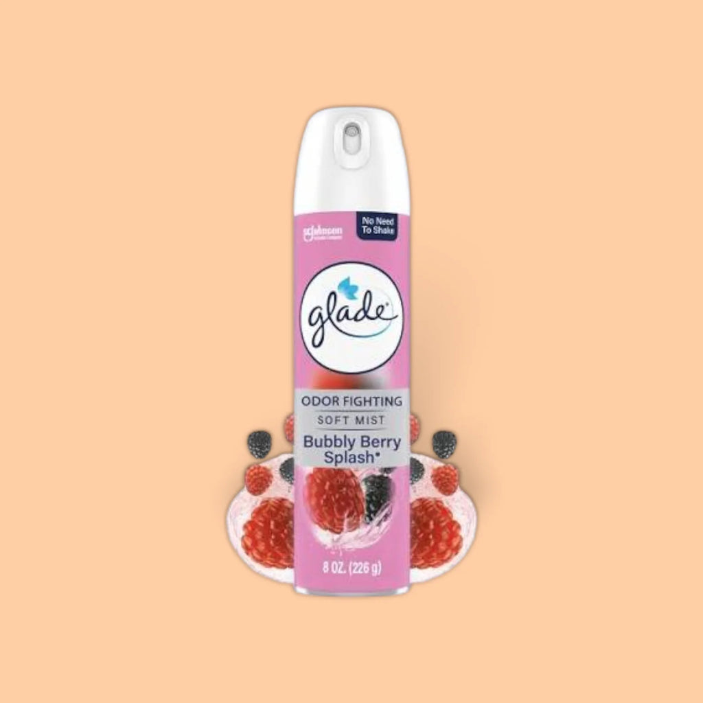 GLADE ODOR FIGHTING BUBBLY BERRY SPLASH SCENT 8 OZ