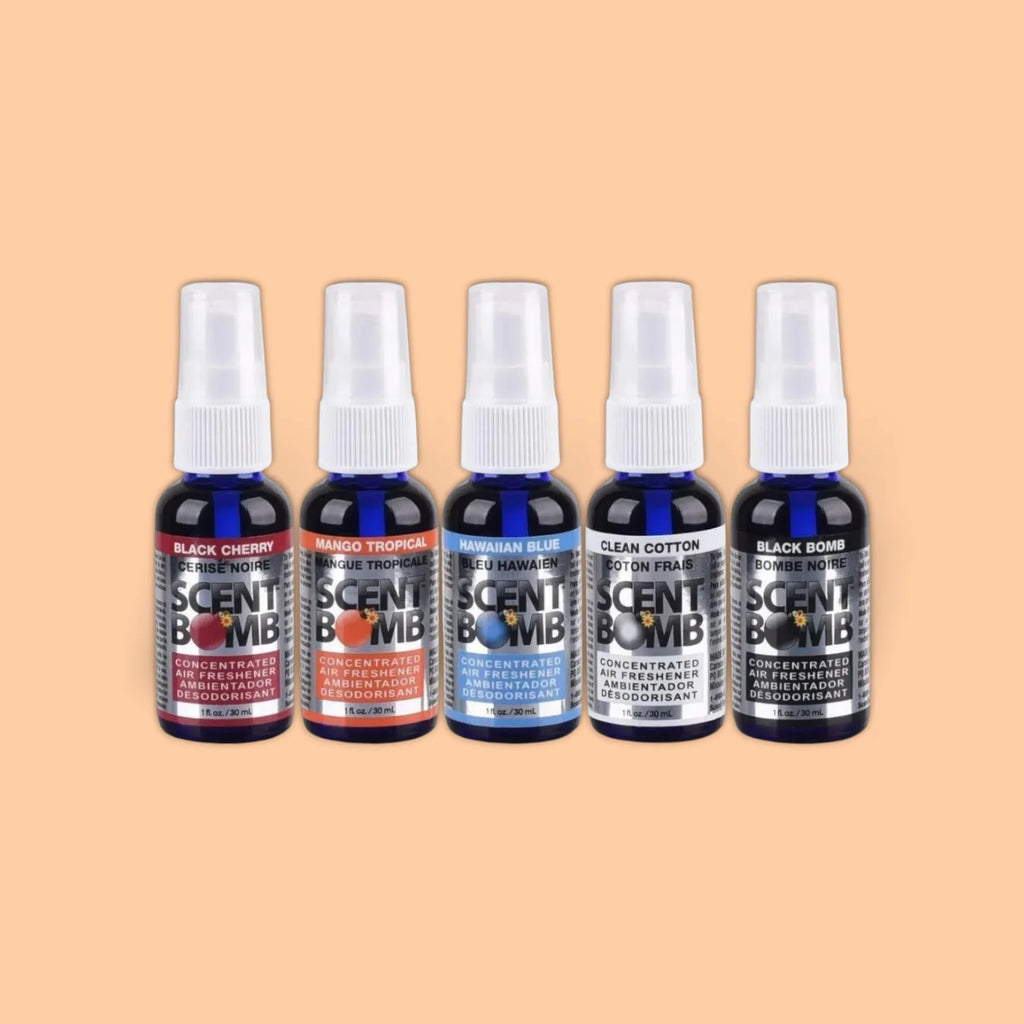 SCENT BOMB CAR AIR FRESHNER ASSORTMENT SPRAY 1 FL OZ