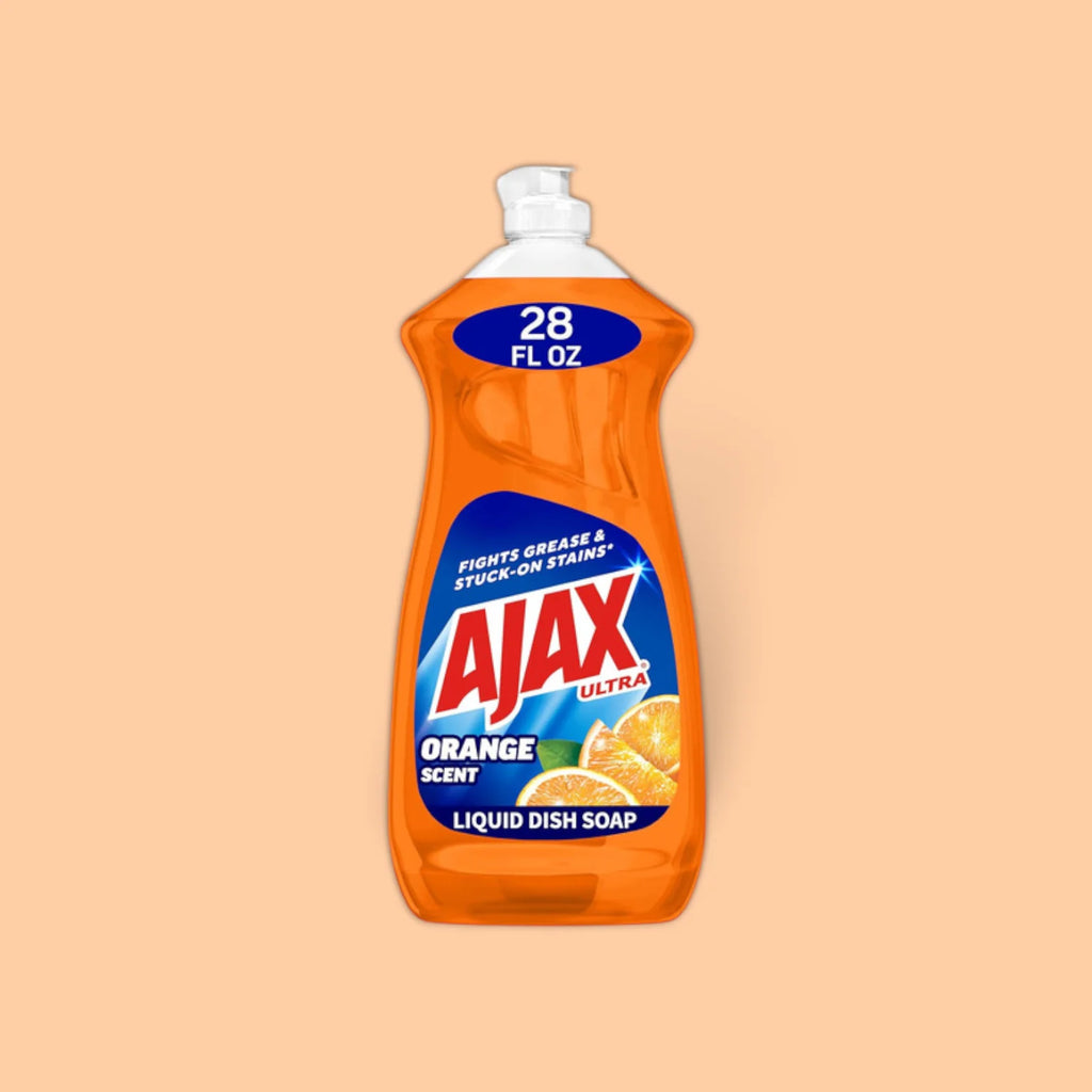 Ajax ultra triple action dish liquid orange scent 366 ML