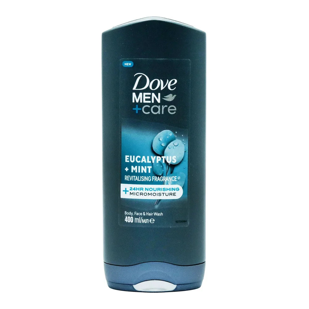 DOVE MEN CARE EUCALYPTUS + MINT BODY/HAIR/FACE WASH 400 ML