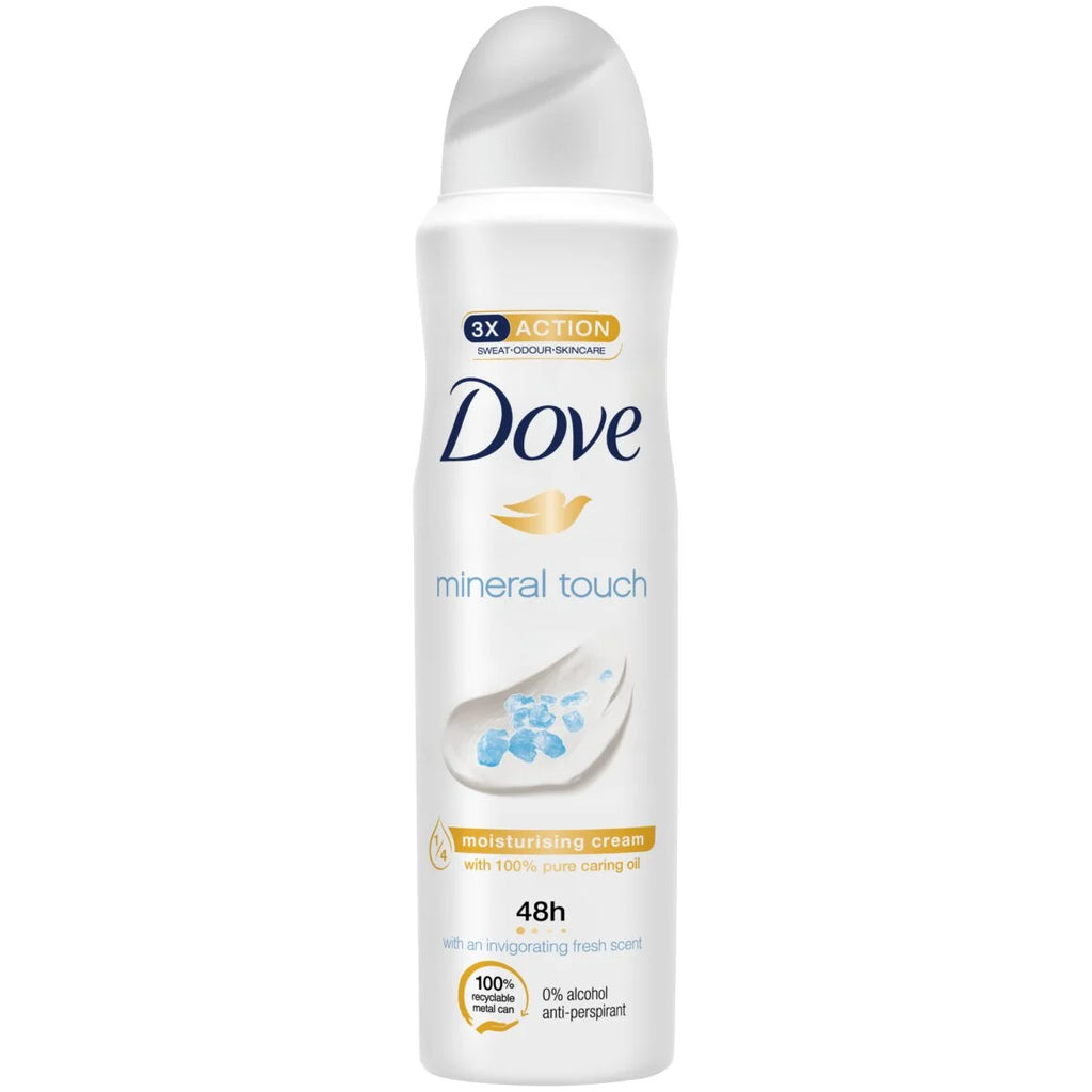DOVE BODY SPRAY DEODORANT 150 ML ADVANCED CARE MINERAL TOUCH 150 ML