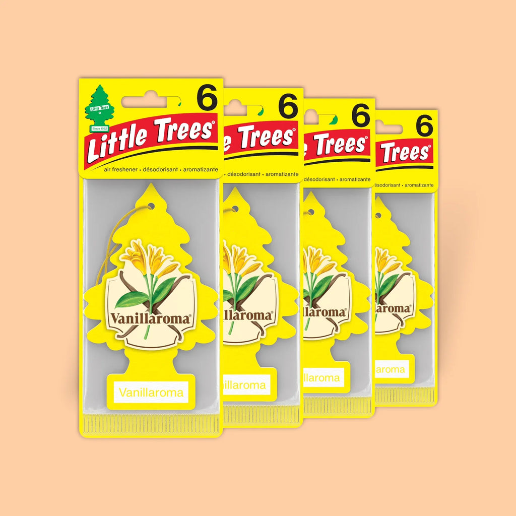 LITTLE TREES AIR FRESHENERS - VANILLAROMA 24 PCS