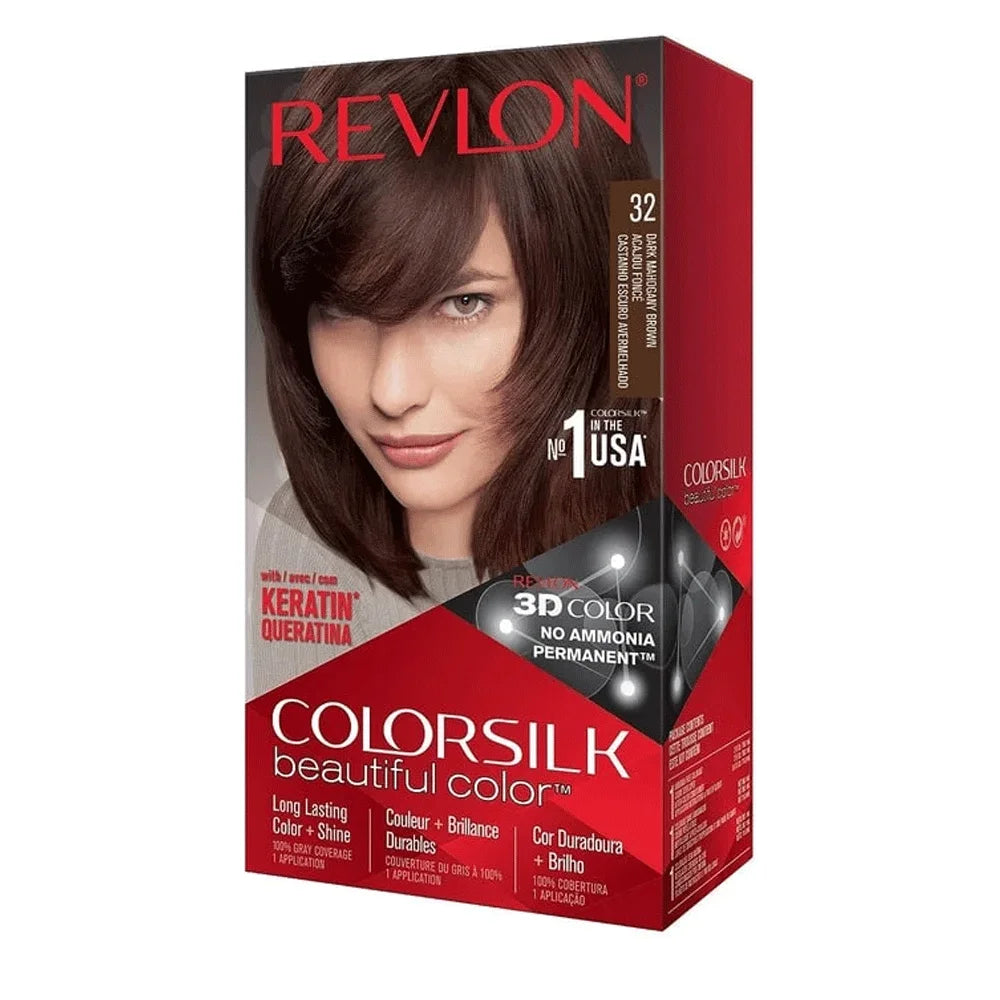 REVLON COLORSILK 32 DARK MAHOGANY BROWN 59.1 ML
