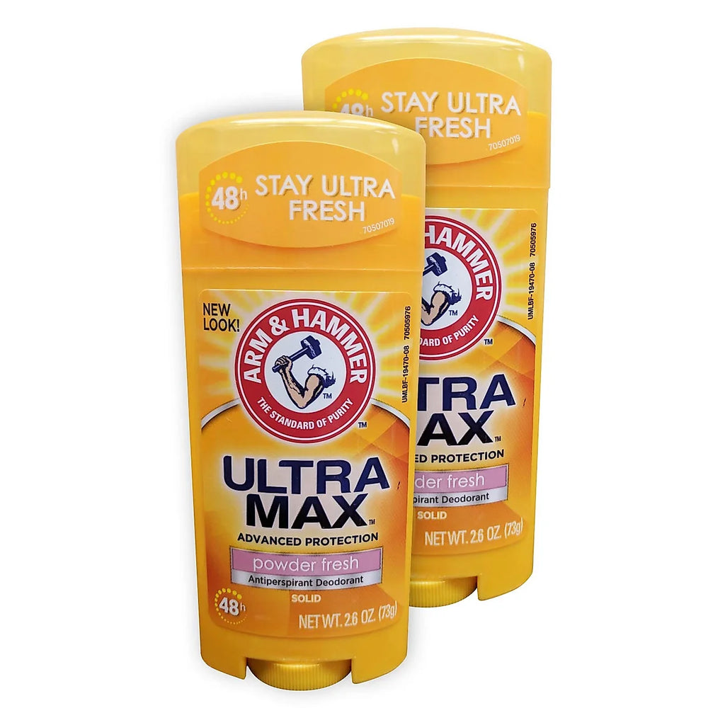 ARM & HAMMER ULTRA MAX POWDER DEODORANT STICK 2.6 OZ