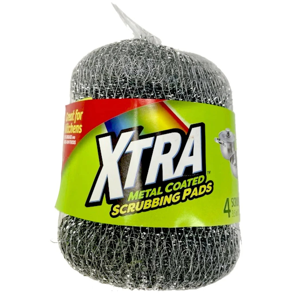 XTRA metal coated scurbbing pads 4 PCS
