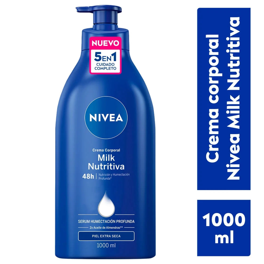 NIVEA CREMA CORPORAL MILK NUTRITIVA 1000 ML