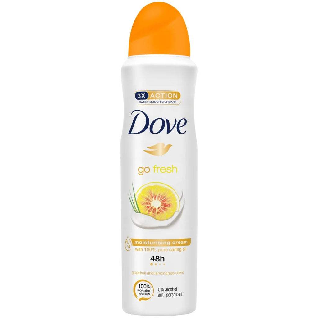 DOVE BODY SPRAY DEODORANT 150 ML ADVANCED CARE GRAPEFRUIT AND LEMONGRASS 150 ML