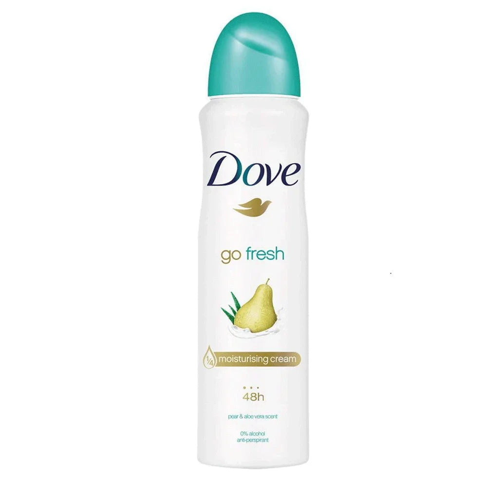 DOVE GO FRESH DEODRANT SPRAY PEAR AND ALOE VERA SCENT 150 ML