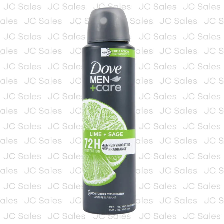 DOVE MEN CARE 72H PROTECTION LIME + SAGE REINVIGORATING FRAGRANCE 150 ML