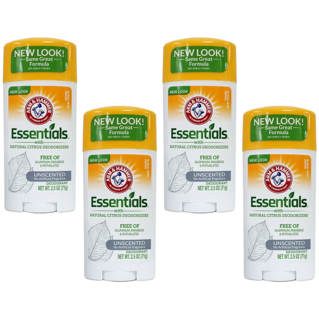 ARM & HAMMER ESSENTIAL UNSCENTED DEODORANT STICK 2.5 OZ