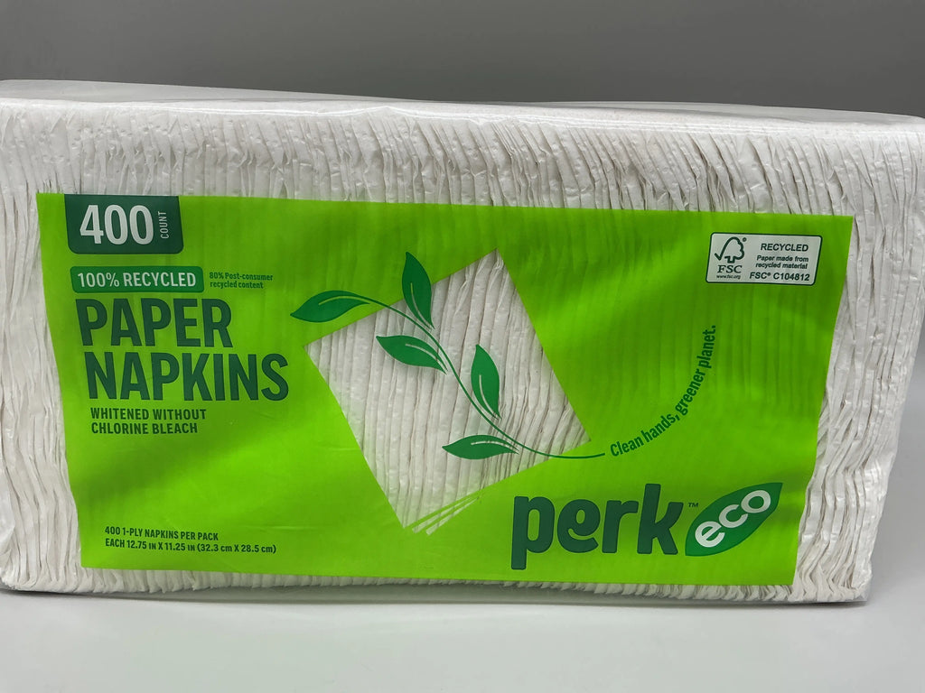 RECYCLED PAPER NAPKINS WITHOUT CHLORIDE BLEACH - PERKECO