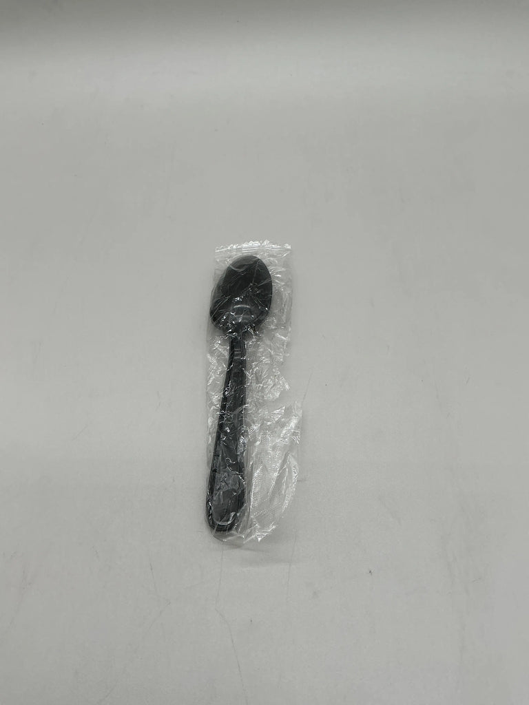 HEAVY WEIGHT BLACK PP INDIVIDULLY WRAPPED SPOON