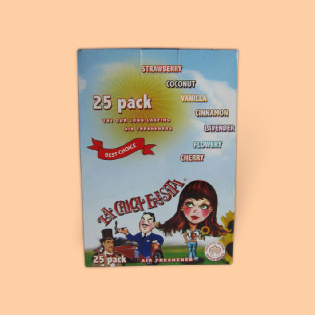 LA CHICA FRESITA CAR FRESHENER MIX SCENTS 25 PACK