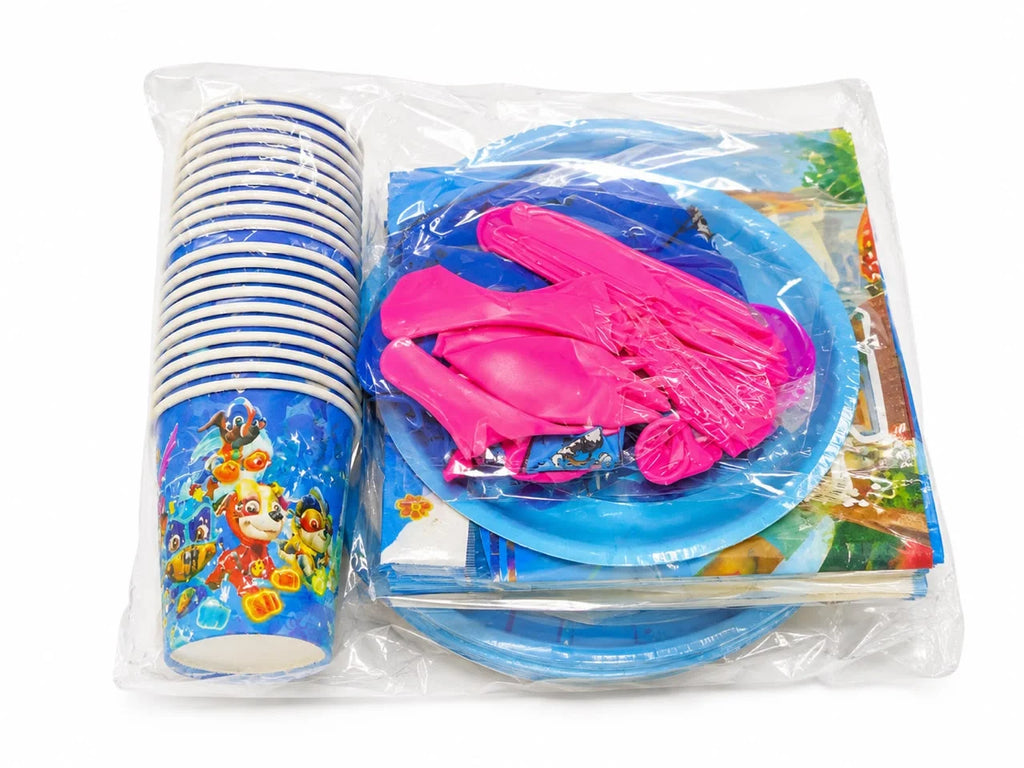 BACK TO SCHOOL KIDS DINNERWARE SET BAG