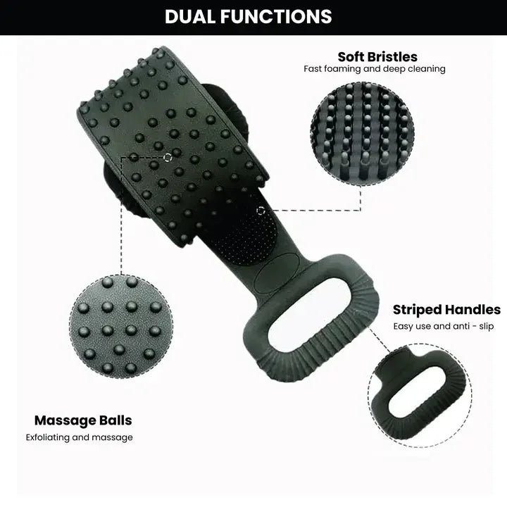 EXFOLIATING SILICONE BACK SCRUBBER 1 PC