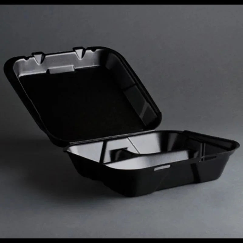9*9*3 COMP FOAM FOOD CONTAINER BLACK