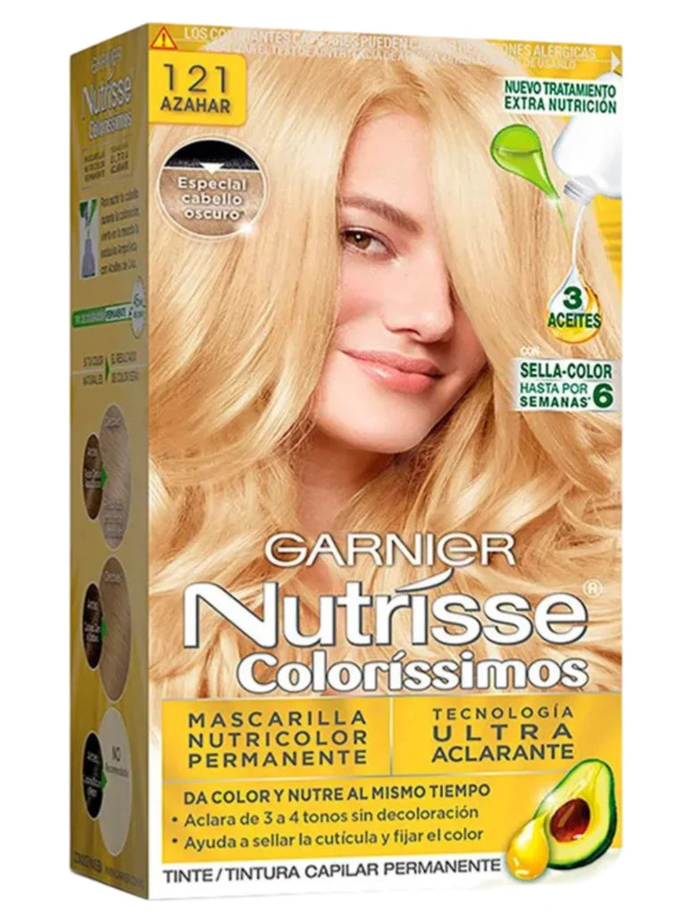 GARNIER NUTRISSE COLORISSIMOS 121 AZAHAR ACLARA HASTA TONOS 3 67.5 ML
