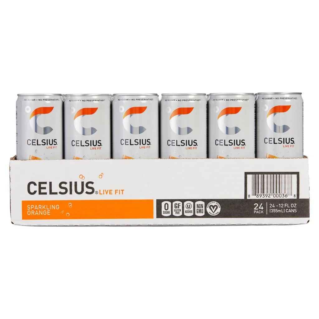 CELSIUS SPARKLING ORANGE 24*12 OZ