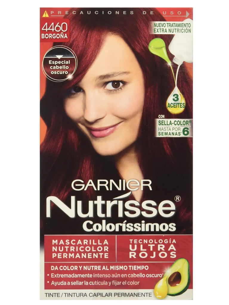 GARNIER NUTRISSE COLORISSIMOS 4460 BORGONA PARA CABELLO OSCURO 67.5 ML