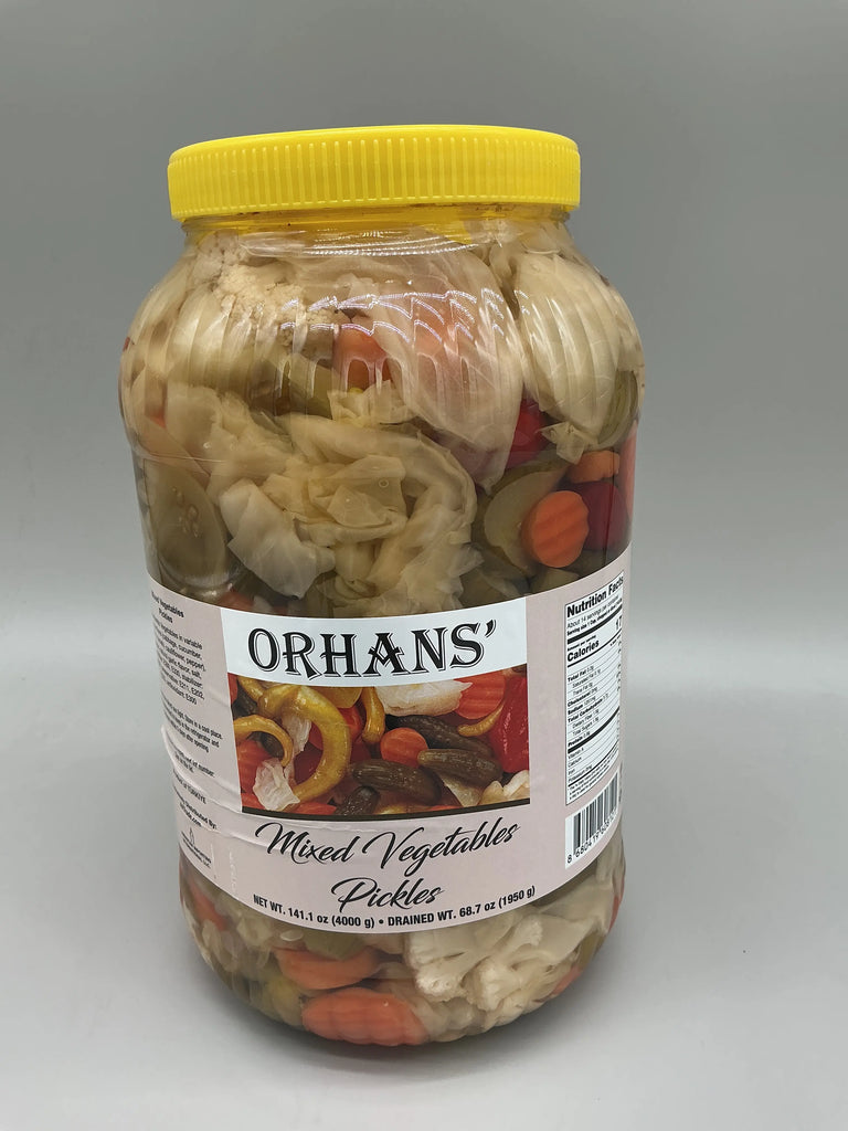 ORHANS MIXED VEGETABLES PICKLES 141.1 OZ