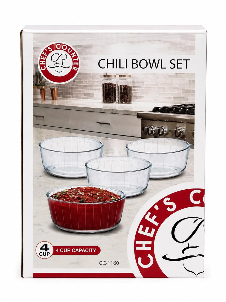 CHILI BOWL SET GLASS