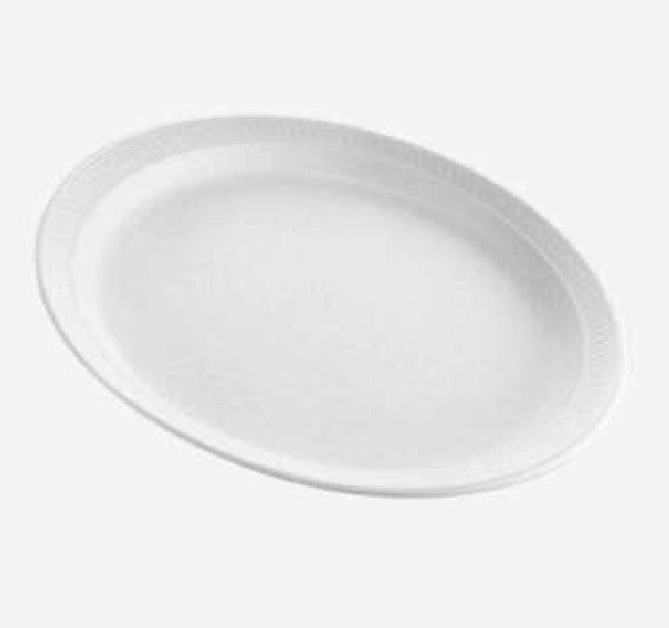 9" 1 COMP WHITE FOAM PLATE - REYMA