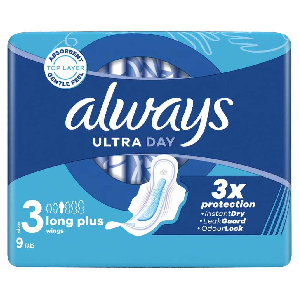 ALWAYS ULTRA DAY SIZE 3 LONG PLUS WINGS 9 PCS