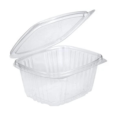16 OZ PET HINGED RECTANGULAR CONTAINER
