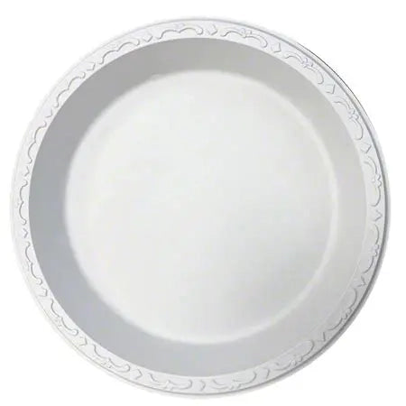 9" PLATE 1 COMPARTMENT ,PP, IVORY -ECOPAXINC