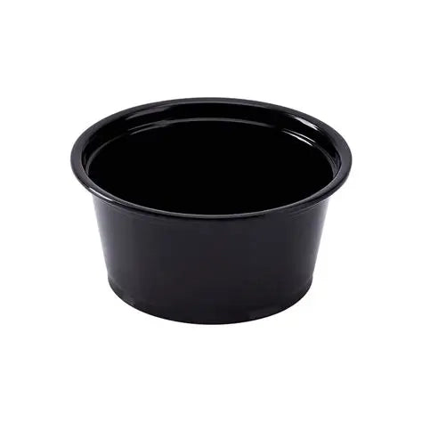 2 OZ POLYPROPYLENE BLACK PORTION CUP