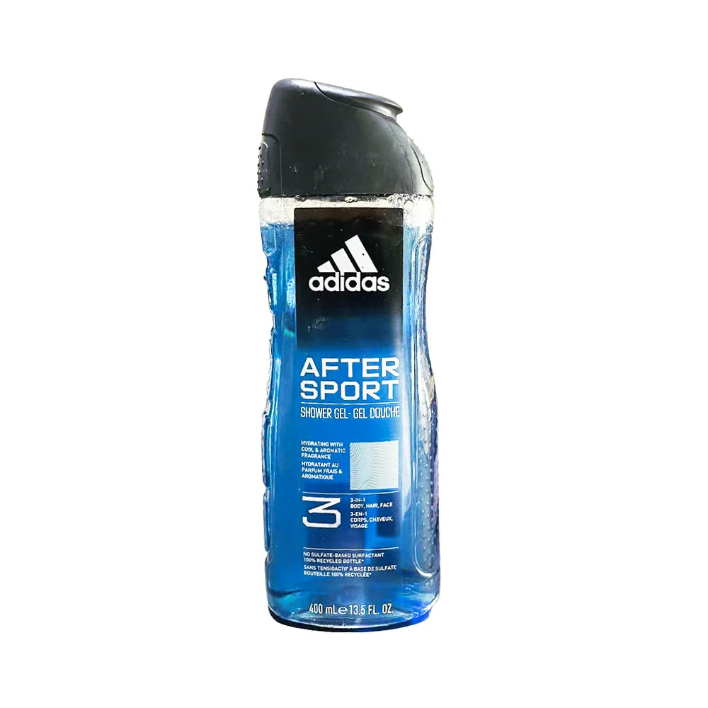 ADIDAS SHOWER GEL 3 IN 1 BODY/HAIR/FACE HYDRATING WITH COOL AND AROMATIC FRAGRENCE 400 ML
