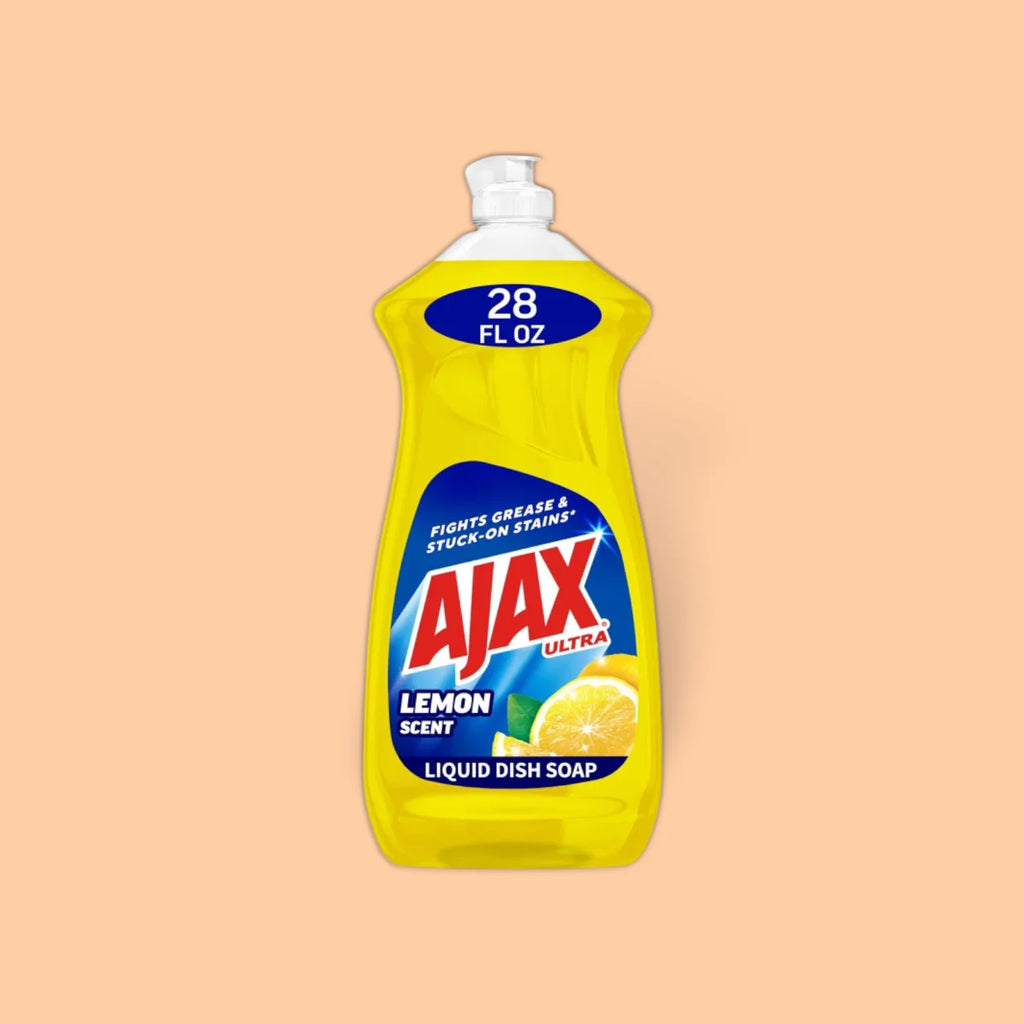 Ajax ultra triple action dish liquid lemon scent 366 ML