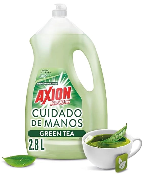 AXION DISHWASHING LIQUID GREEN TEA 2.8 L