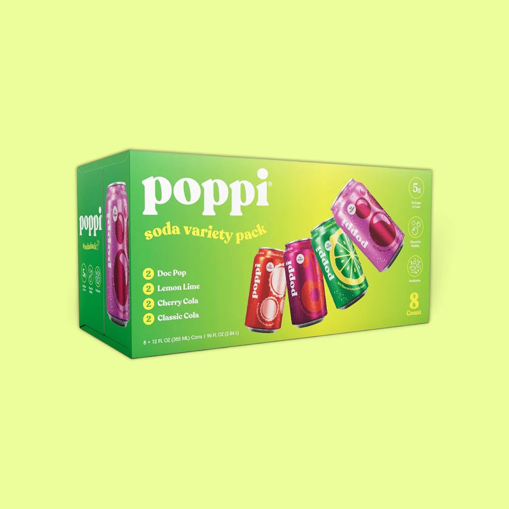 POPPI SODASBACK ICONIC CLASSICS 4 FLAVORS 12 FL OZ