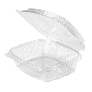 8 OZ PET HINGED RECTANGULAR CONTAINER