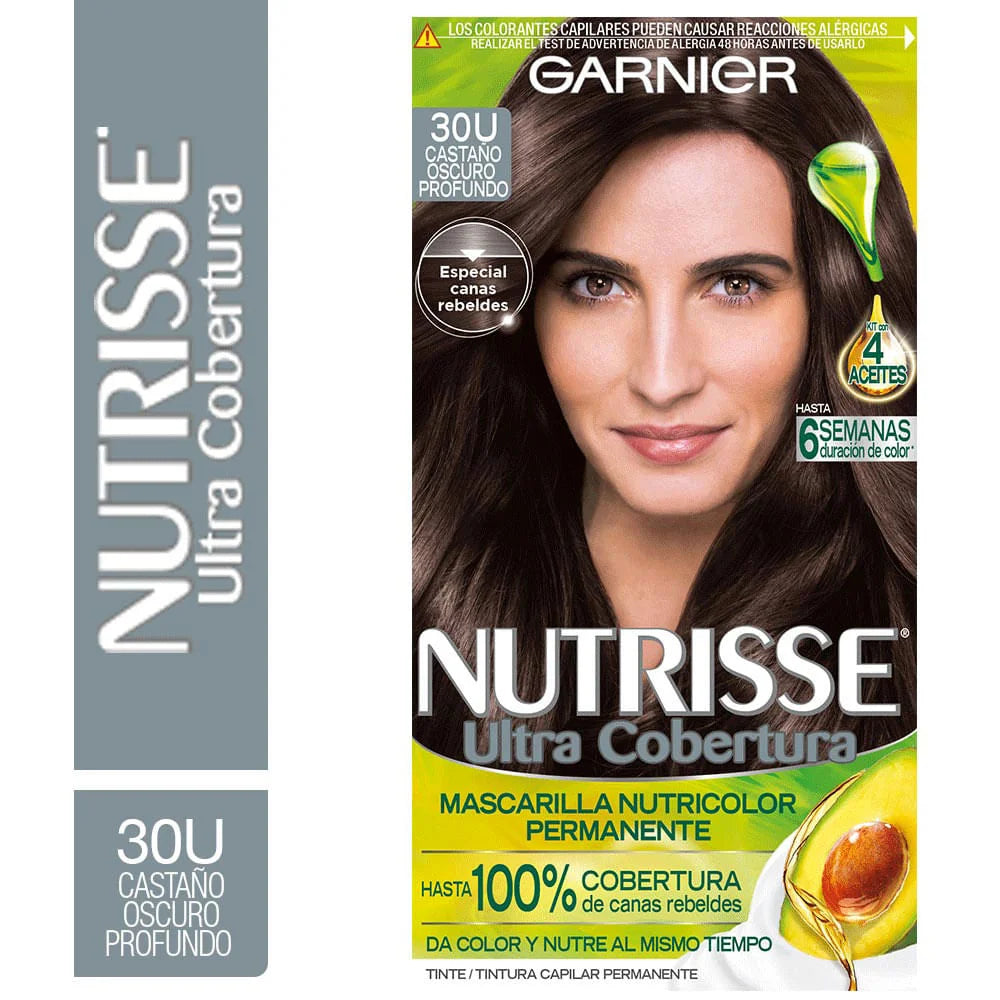 GARNIER NUTRISSE ULTRA COBERTURA 30U CASTANO OSCURO PROFUNDO 67.5 ML