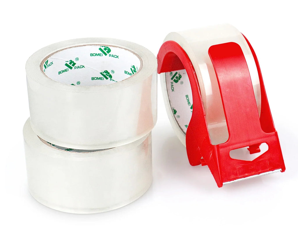 2" * 500" PAKING TAPE WITH DISPENSER (SET OF 2)