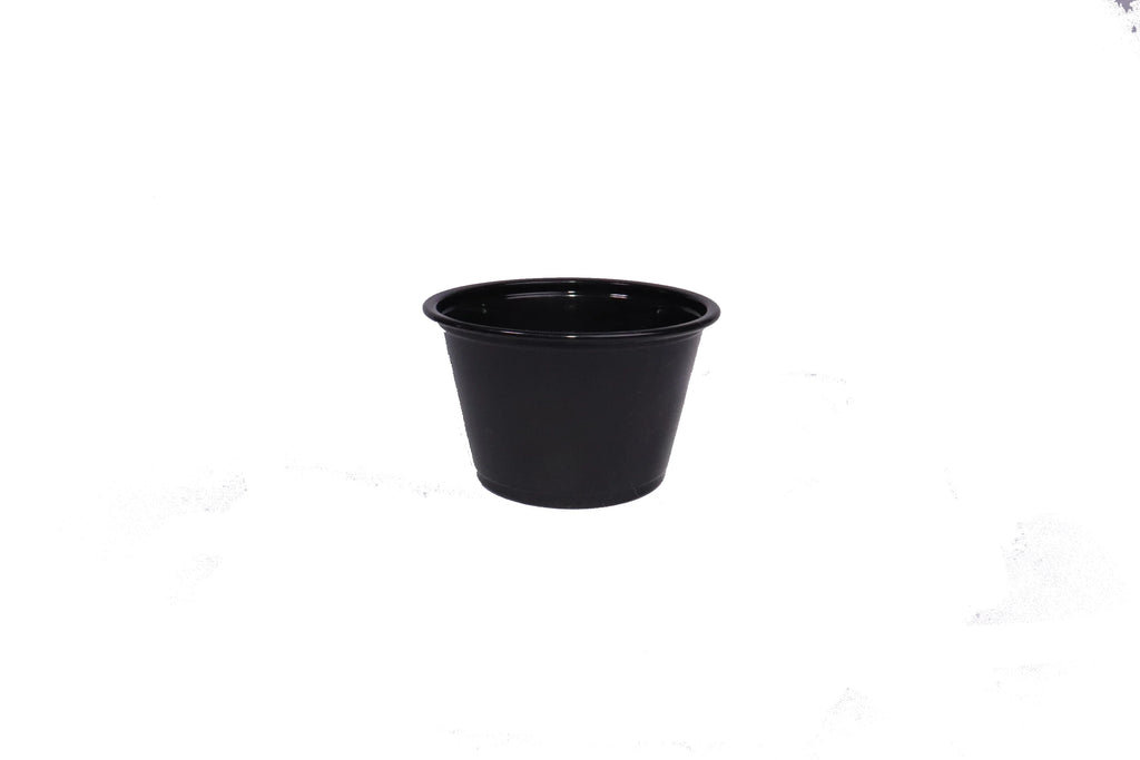 2 OZ BLACK PORTION CUP