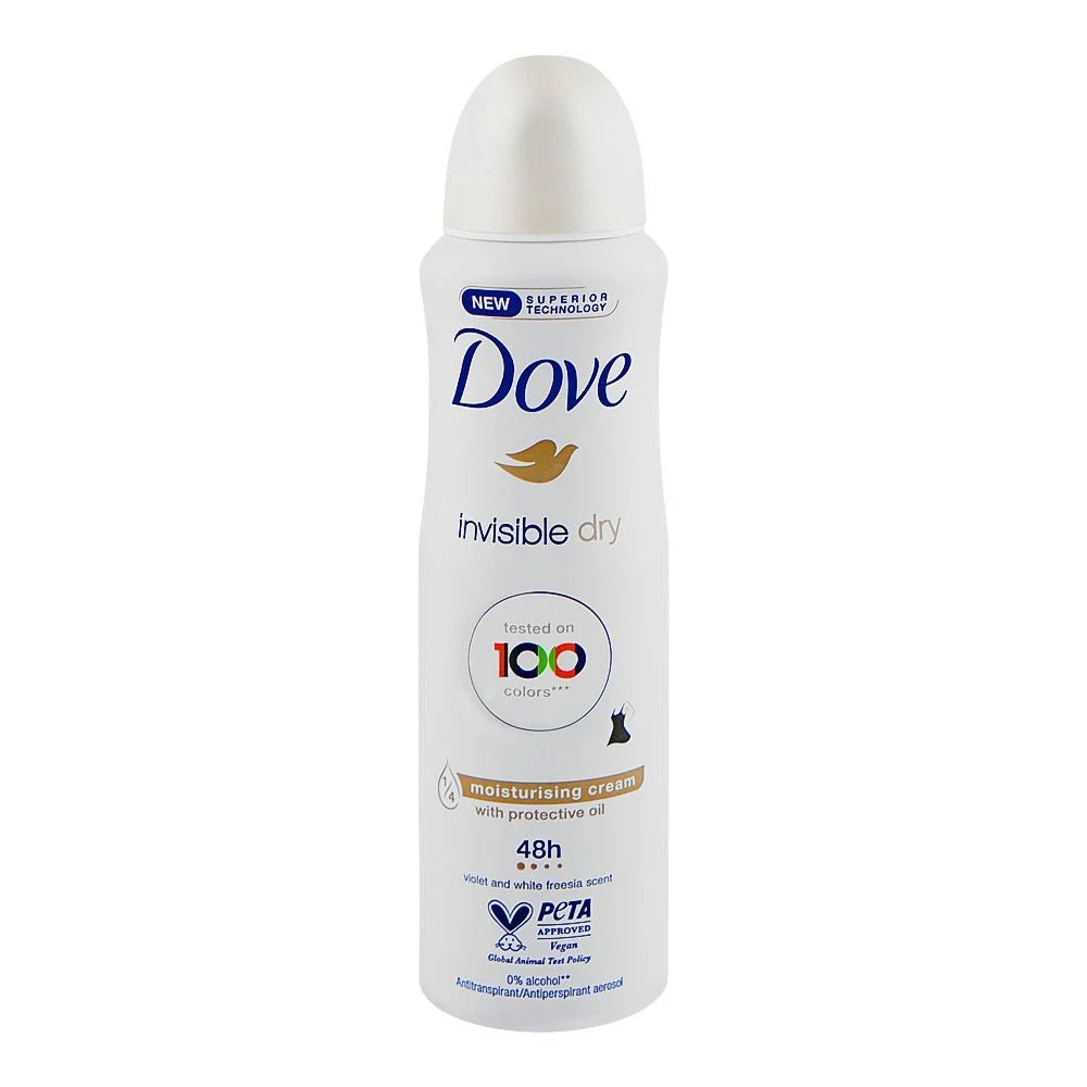 DOVE INVISIBLE DRY DEODRANT SPRAY VIOLET AND FREESLA SCENT 150 ML