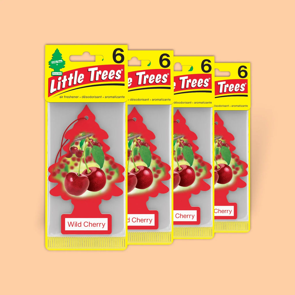LITTLE TREES AIR FRESHENERS - WILD CHERRY 24 PCS