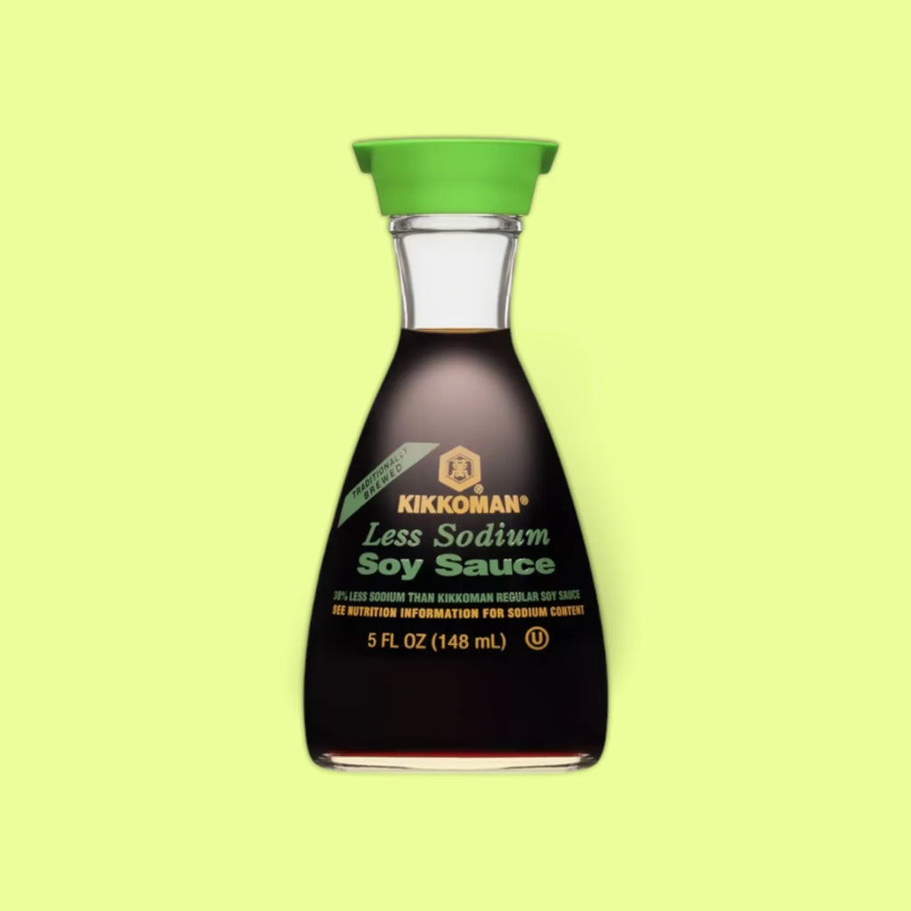 KIKKOMAN LESS SODIUM SOY SAUCE 5 FL OZ