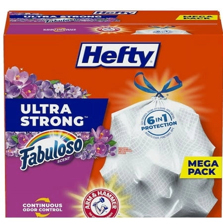 ULTRA STRONG FABULOSO SCENT TRASH BAG 13GAL - HEFTY