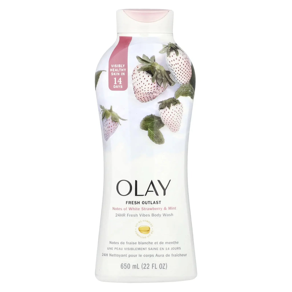 OLAY WHITE STRAWBERRY AND MIST FRESH OUTLAST BODY WASH 650 ML