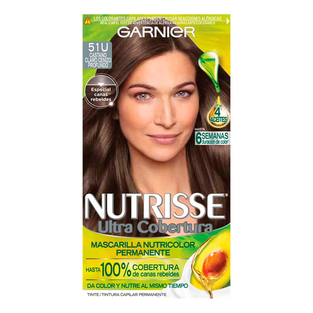 GARNIER NUTRISSE ULTRA COBERTURA 51U CASTANO CLAROCENIZO PROFUNDO 67.5 ML