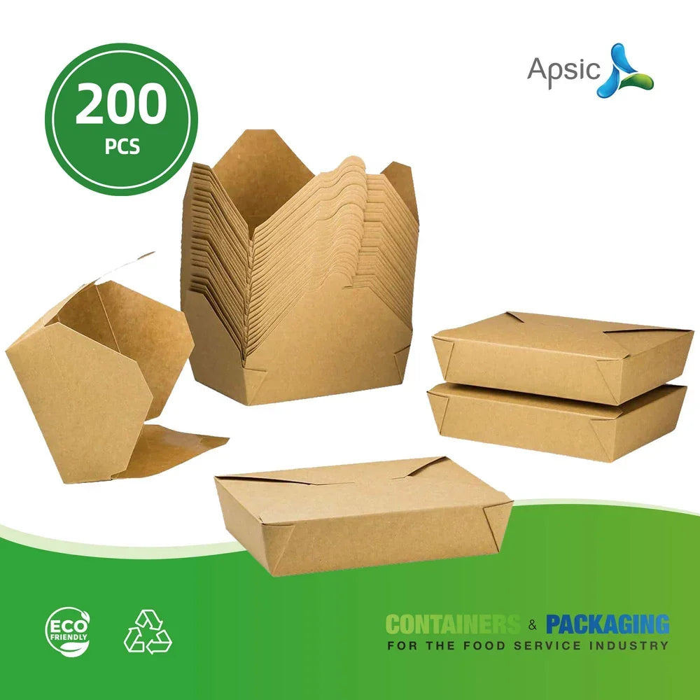 #2 KRAFT TAKE-OUT BOX 8.5*6.25*1.875