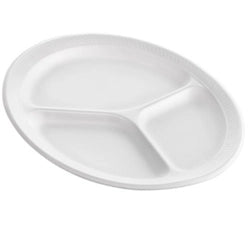 9" 3 COMP WHITE BAGGED FOAM PLATE - REYMA