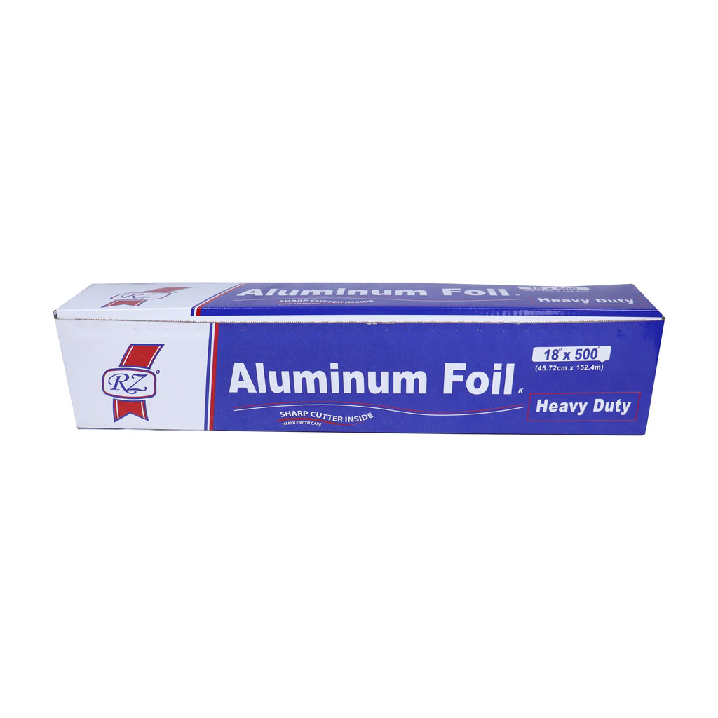 Heavy Duty Aluminum Foil Roll 18'' x 500' 20 Micron