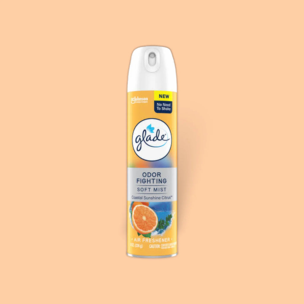 GLADE ODOR FIGHTING SOFT MIST COASTAL SUNSHINE CITRUS SCENT 8 OZ